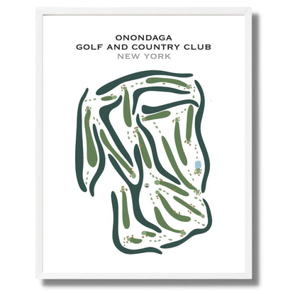 Onondaga Golf & Country Club, New York - Printed Golf Courses