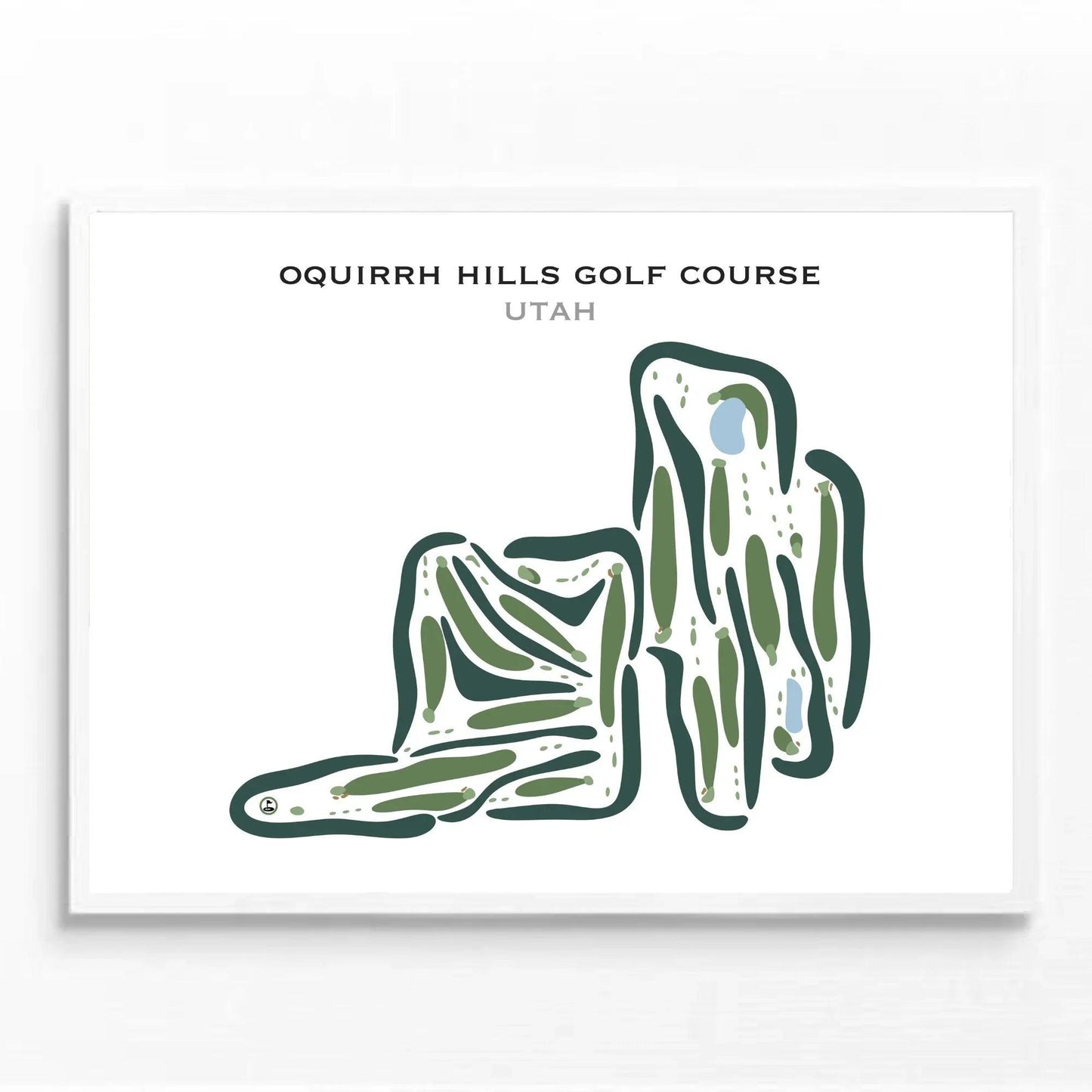 Oquirrh Hills Golf Course, Utah - Printed Golf Courses