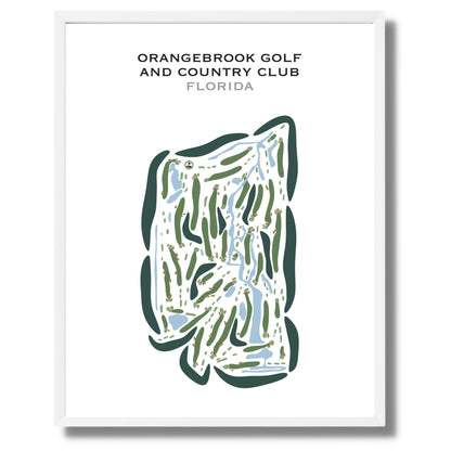 Orangebrook Golf & Country Club, Florida - Printed Golf Courses