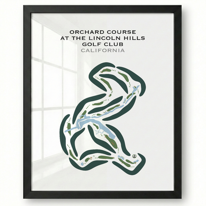 Orchard Course at The Lincoln Hills Golf Club, California - Printed Golf Courses