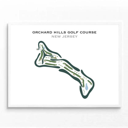 Orchard Hills Golf Course, New Jersey - Printed Golf Courses