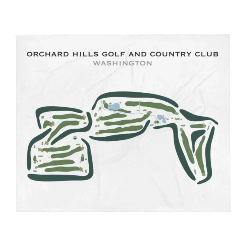 Orchard Hills Golf & Country Club, Washington - Printed Golf Courses