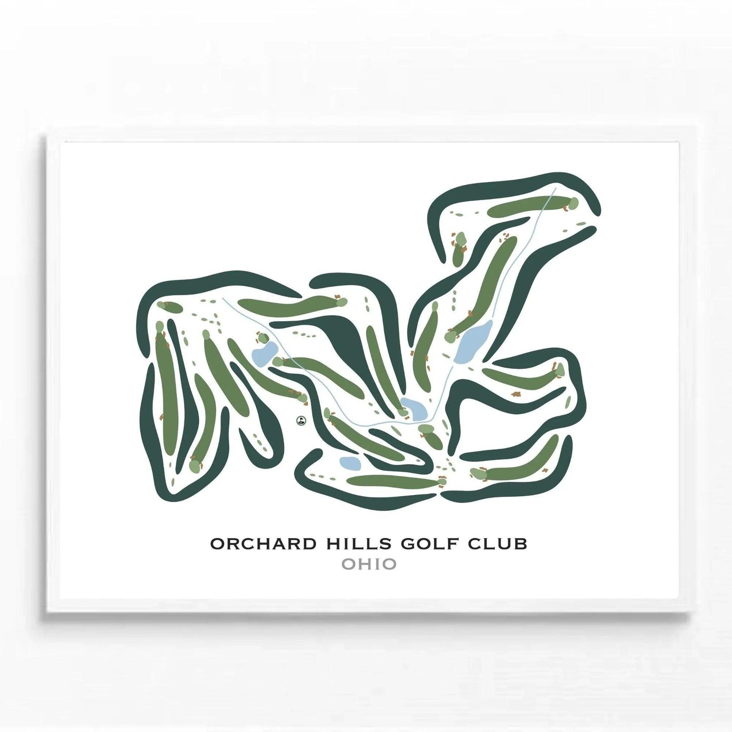 Orchard Hills Golf Club, Ohio - Printed Golf Courses