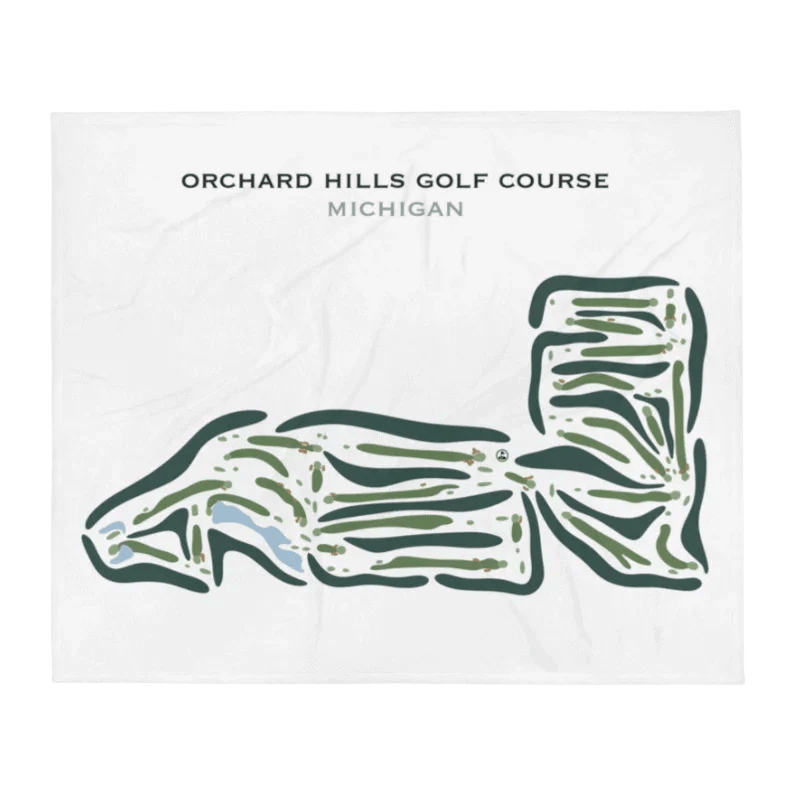 Orchard Hills Golf Course, Michigan - Printed Golf Courses