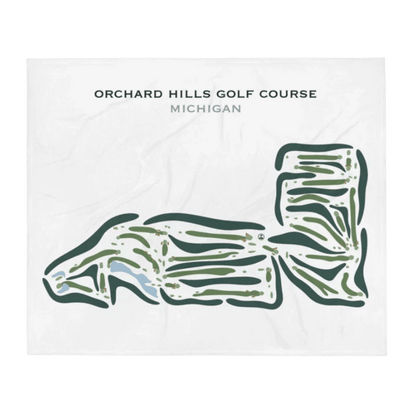 Orchard Hills Golf Course, Michigan - Printed Golf Courses