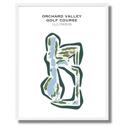 Orchard Valley Golf Course, Illinois - Printed Golf Courses