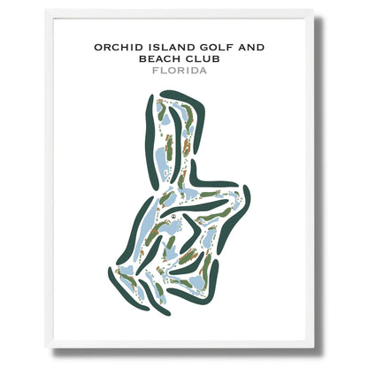 Orchid Island Golf and Beach Club, Florida - Printed Golf Courses