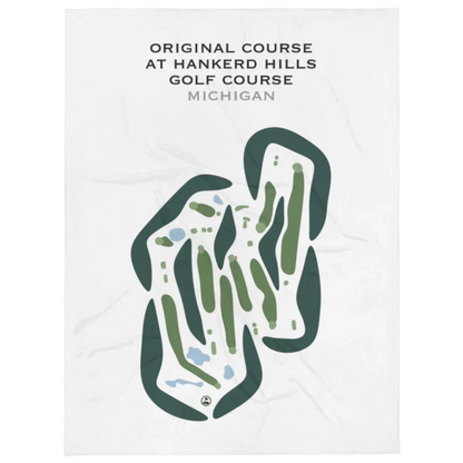 Original Course at Hankerd Hills Golf Course, Michigan - Printed Golf Courses