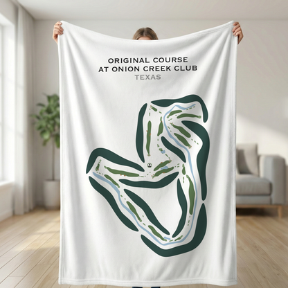 Original Course at Onion Creek Club, Texas - Printed Golf Courses