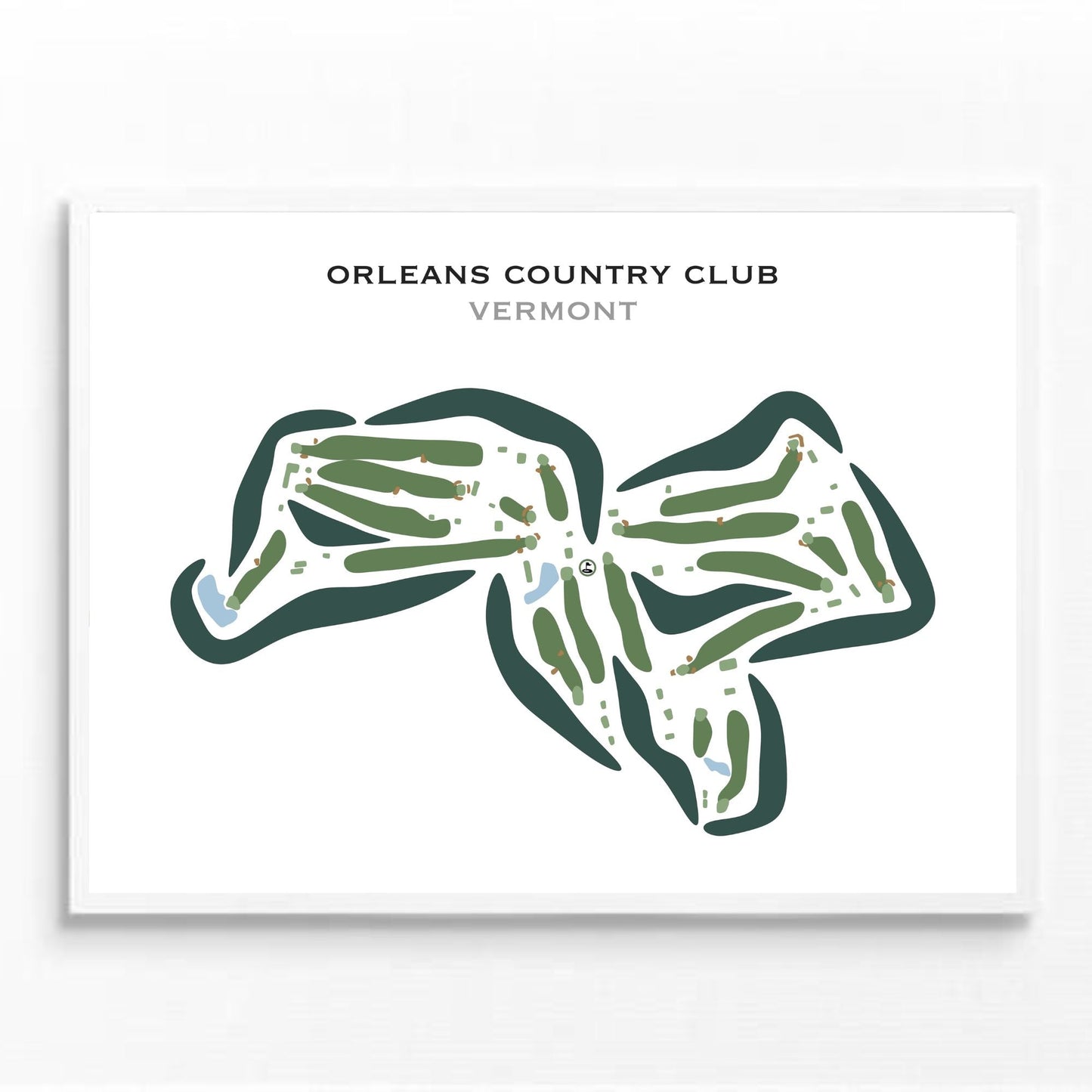 Orleans Country Club, Vermont - Printed Golf Courses