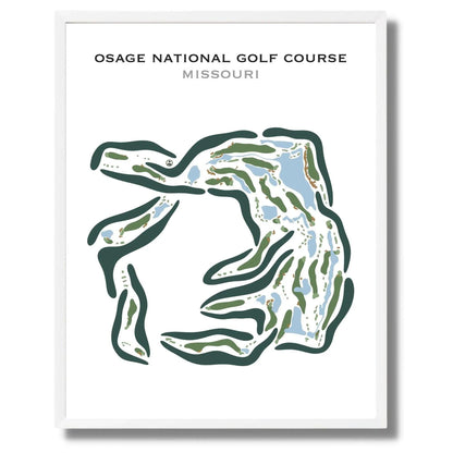 Osage National Golf Resort, Missouri - Printed Golf Courses