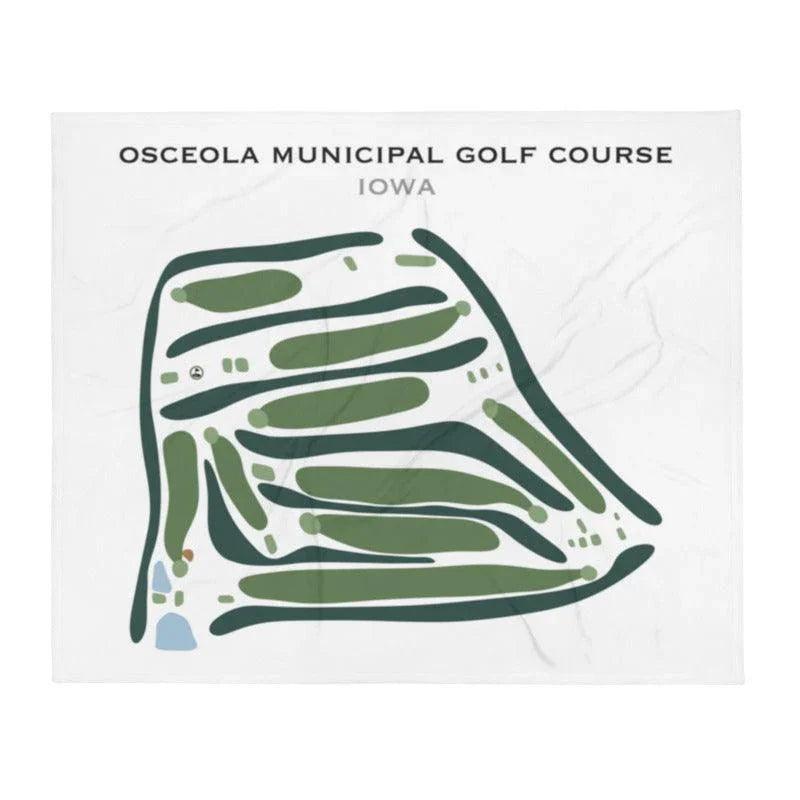Osceola Municipal Golf Course, Iowa - Printed Golf Course