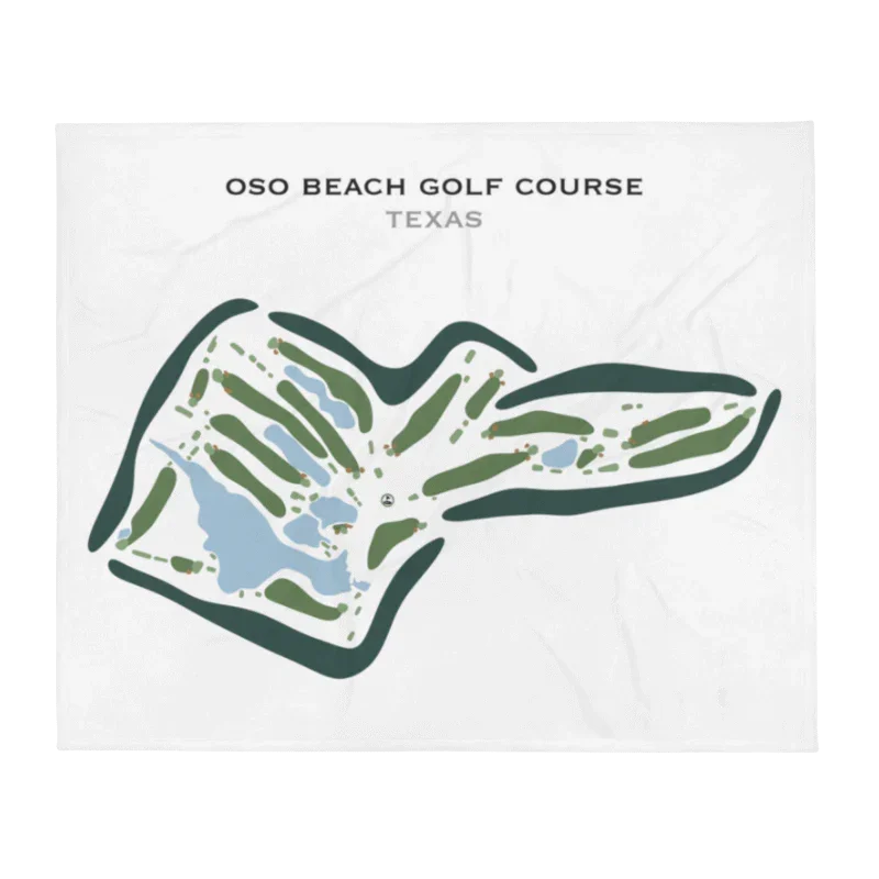 Oso Beach Golf Course, Texas - Printed Golf Courses