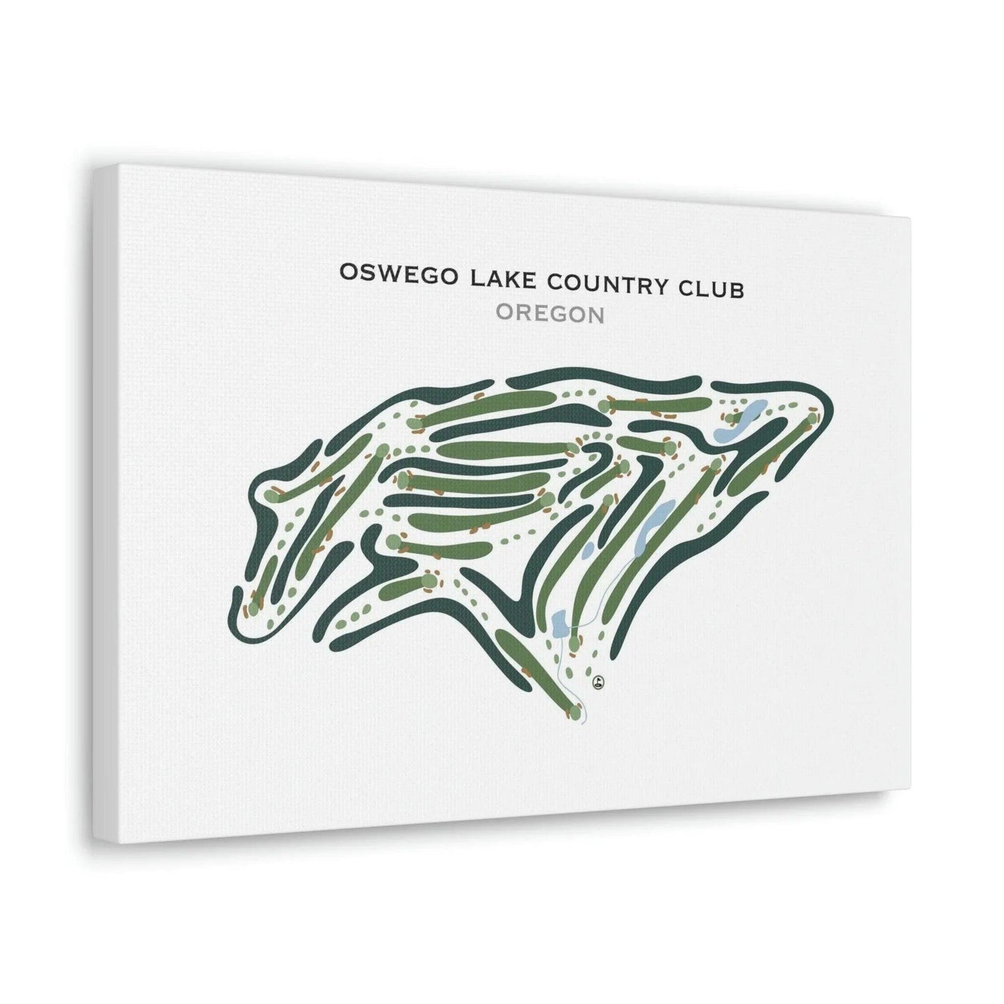 Oswego Lake Country Club, Oregon - Printed Golf Courses