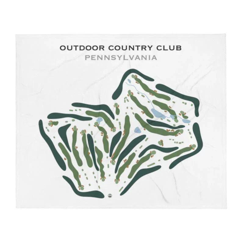 Outdoor Country Club, Pennsylvania - Printed Golf Course