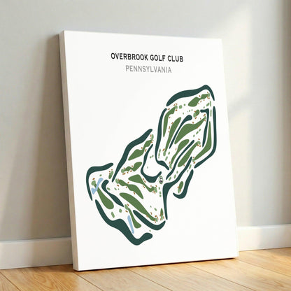 Overbrook Golf Club, Pennsylvania - Printed Golf Courses