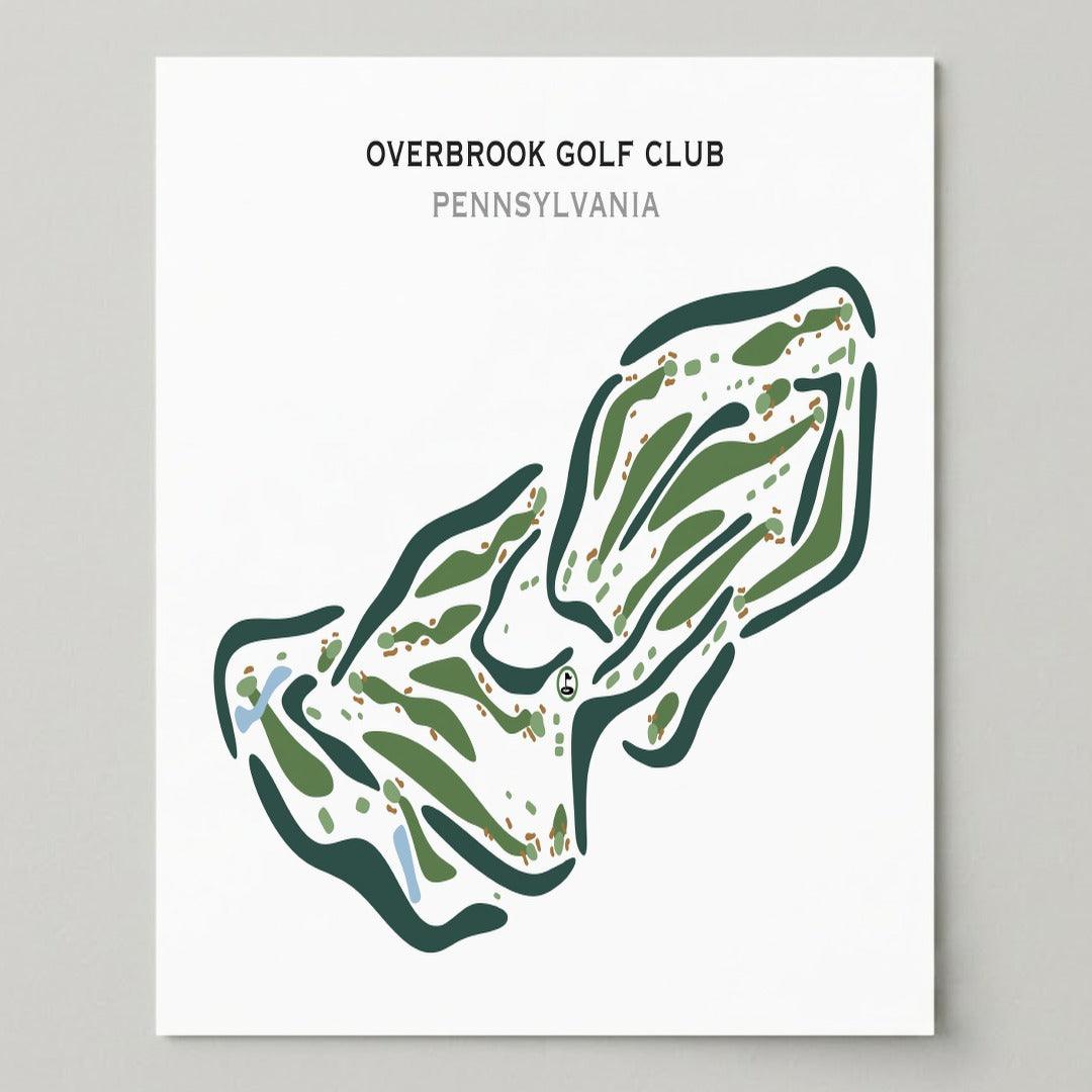 Overbrook Golf Club, Pennsylvania - Printed Golf Courses