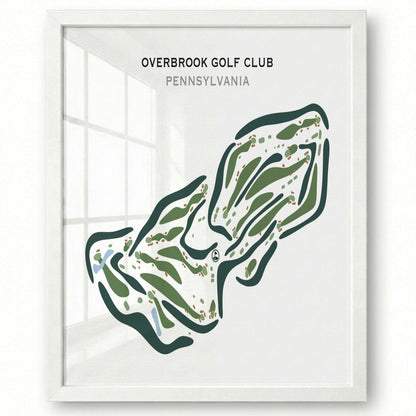 Overbrook Golf Club, Pennsylvania - Printed Golf Courses