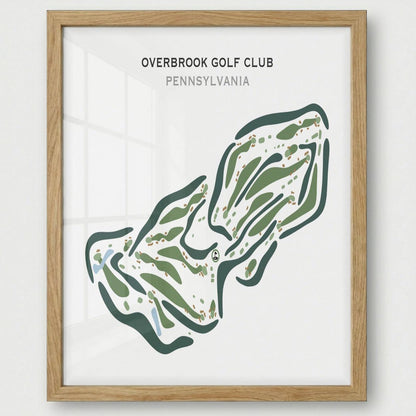 Overbrook Golf Club, Pennsylvania - Printed Golf Courses