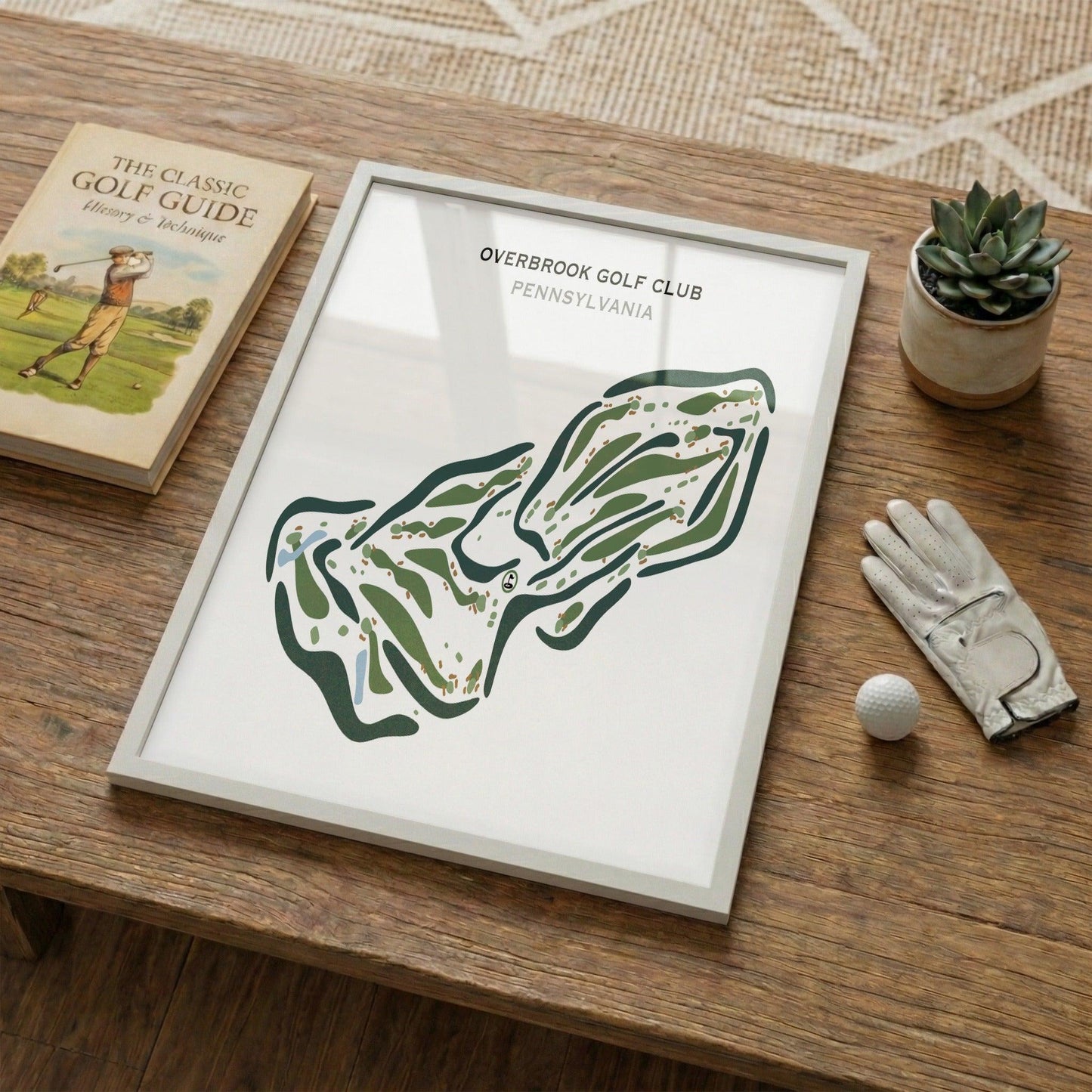 Overbrook Golf Club, Pennsylvania - Printed Golf Courses