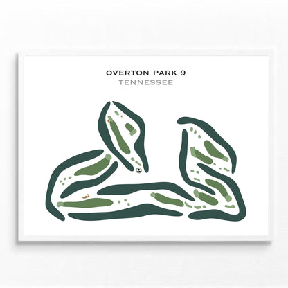 Overton Park 9, Tennessee - Printed Golf Courses