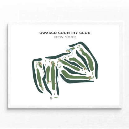 Owasco Country Club, New York - Printed Golf Course
