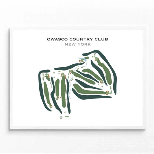 Owasco Country Club, New York - Printed Golf Course