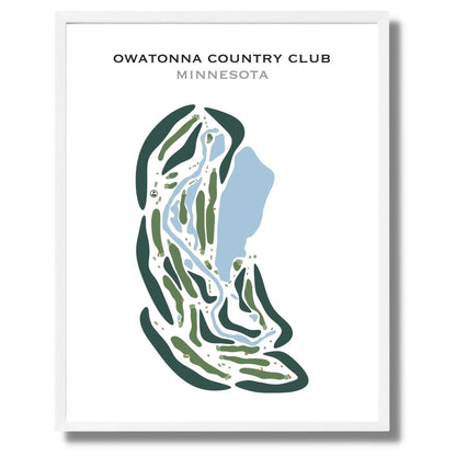 Owatonna Country Club, Minnesota - Printed Golf Courses