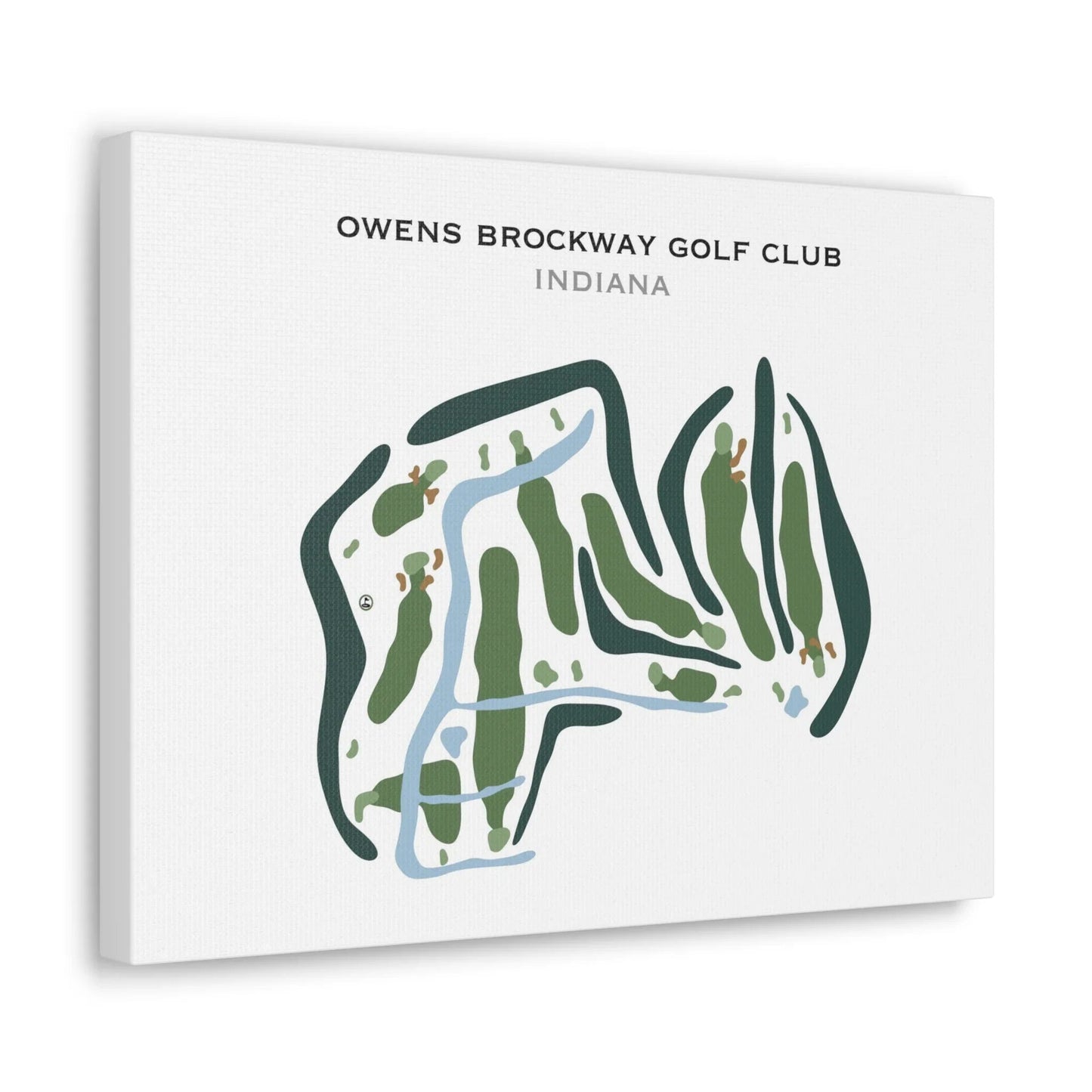 Owens Brockway Golf Club, Indiana - Printed Golf Courses