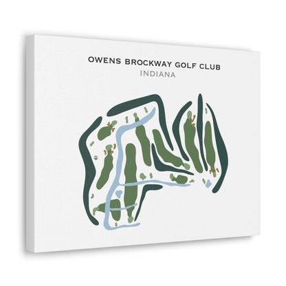 Owens Brockway Golf Club, Indiana - Printed Golf Courses