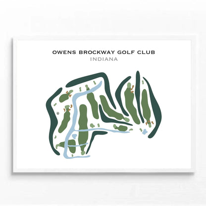 Owens Brockway Golf Club, Indiana - Printed Golf Courses