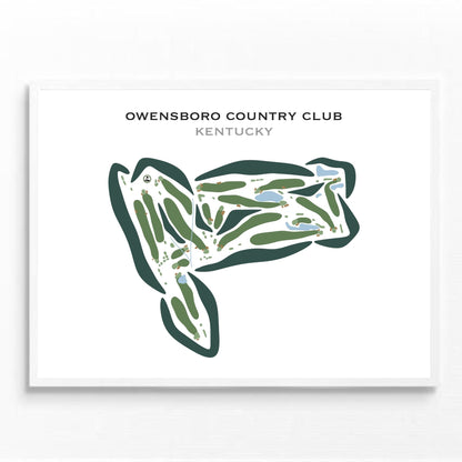 Owensboro Country Club, Kentucky - Printed Golf Courses