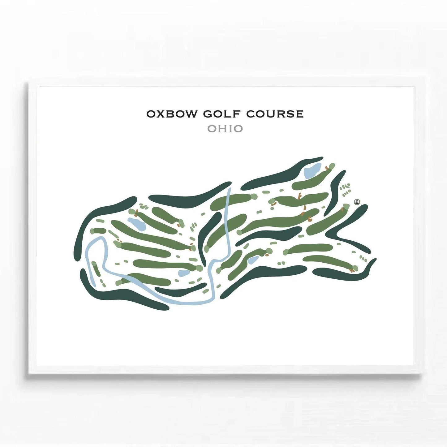 Oxbow Golf Course, Ohio - Printed Golf Course