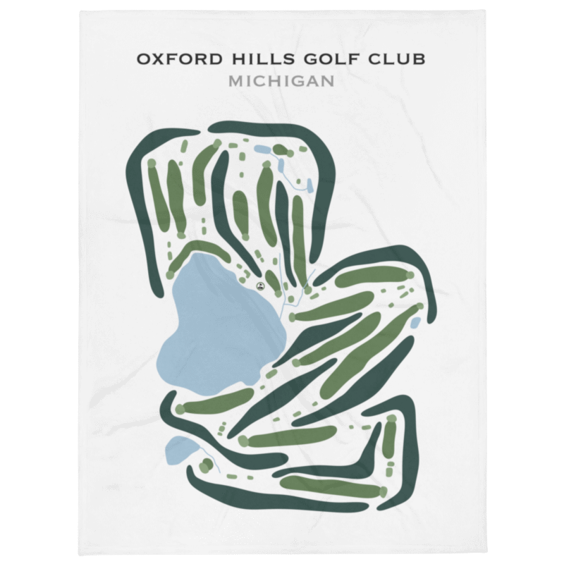 Oxford Hills Golf Club, Michigan - Printed Golf Courses