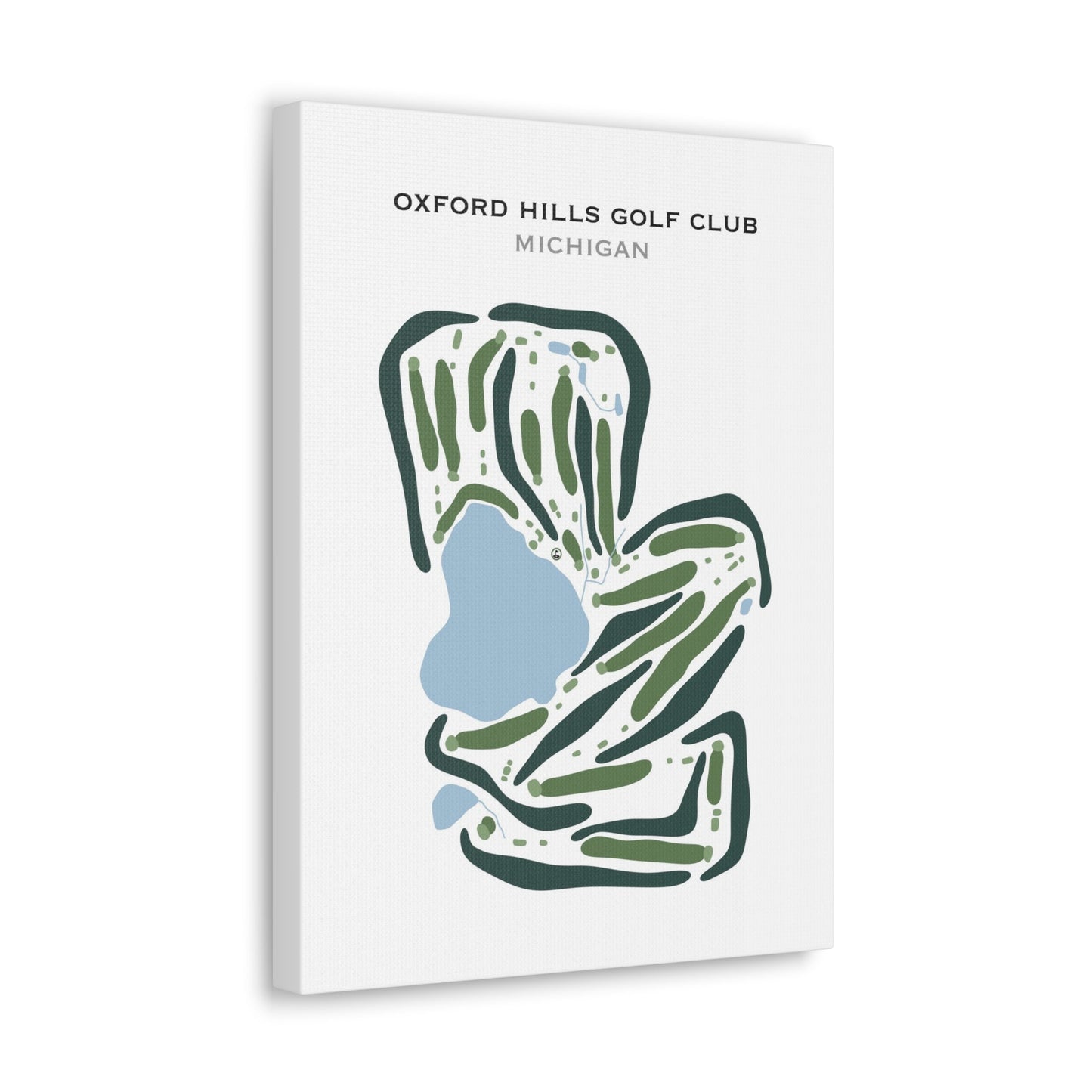 Oxford Hills Golf Club, Michigan - Printed Golf Courses
