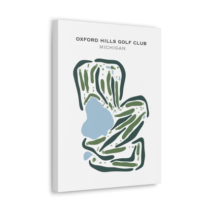 Oxford Hills Golf Club, Michigan - Printed Golf Courses