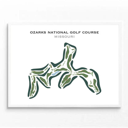 Ozarks National Golf Course, Missouri - Printed Golf Course