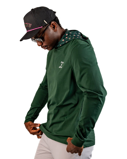 Performance Golf Hoodie - Dark Azalea