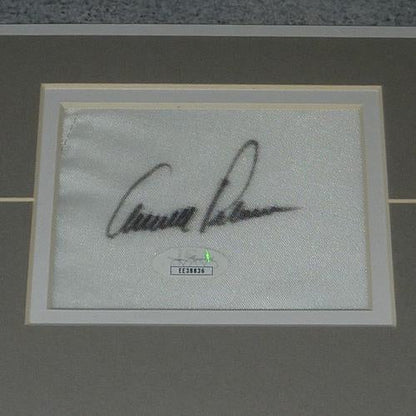 Jack Nicklaus, Arnold Palmer And Gary Player Autographed Big 3 Deluxe Framed Golf Piece - JSA