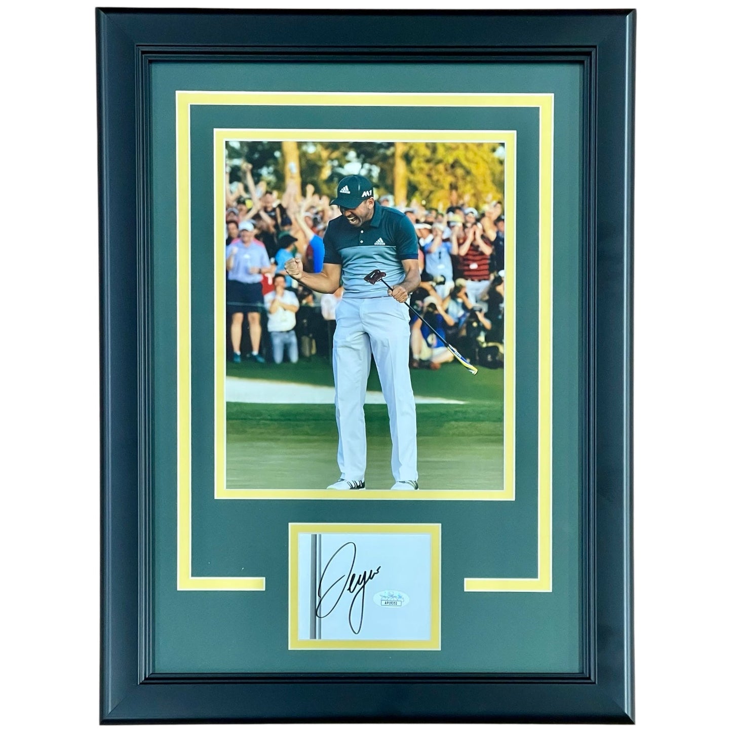 Sergio Garcia Autographed Golf (Masters Celebration) "Signature Series" Frame