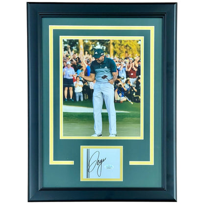 Sergio Garcia Autographed Golf (Masters Celebration) "Signature Series" Frame