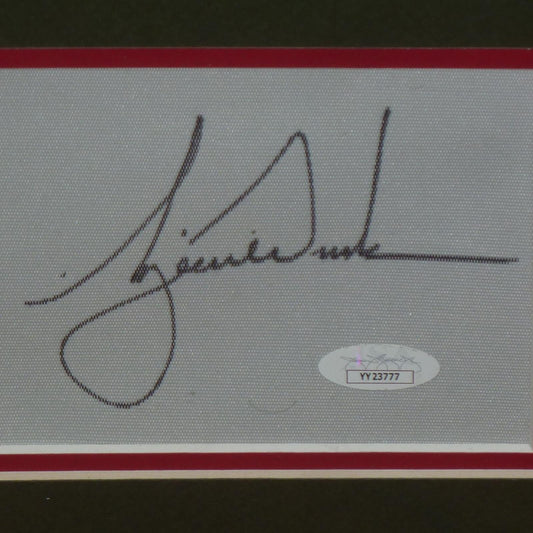 Tiger Woods Autographed 2019 Masters Champion Deluxe Framed Flag Piece with Signature - JSA