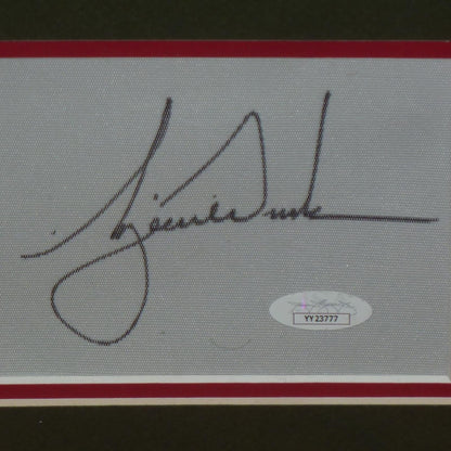 Tiger Woods Autographed 2019 Masters Champion Deluxe Framed Flag Piece with Signature - JSA