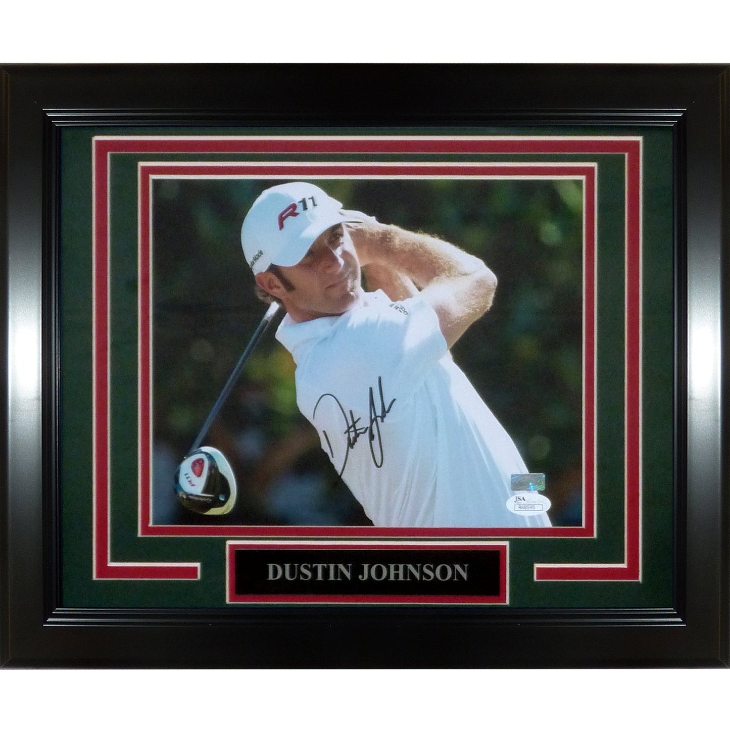 Dustin Johnson Autographed Golf Deluxe Framed 8x10 Photo - JSA