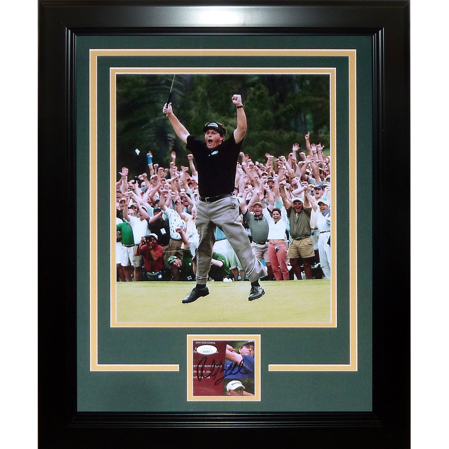 Phil Mickelson Autographed Masters Golf Signature Series 11x14 Photo Frame - JSA