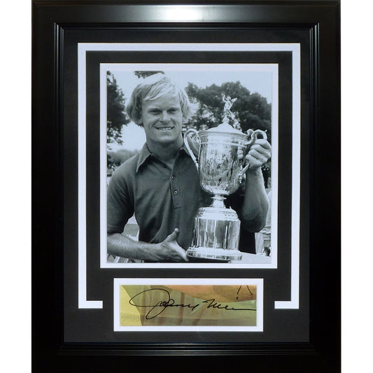 Johnny Miller Autographed 1973 US Open (Trophy) "Signature Series" Frame - JSA