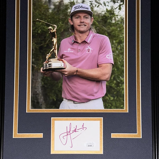 Cameron Smith Autographed TPC Trophy "Signature Series" Frame - JSA