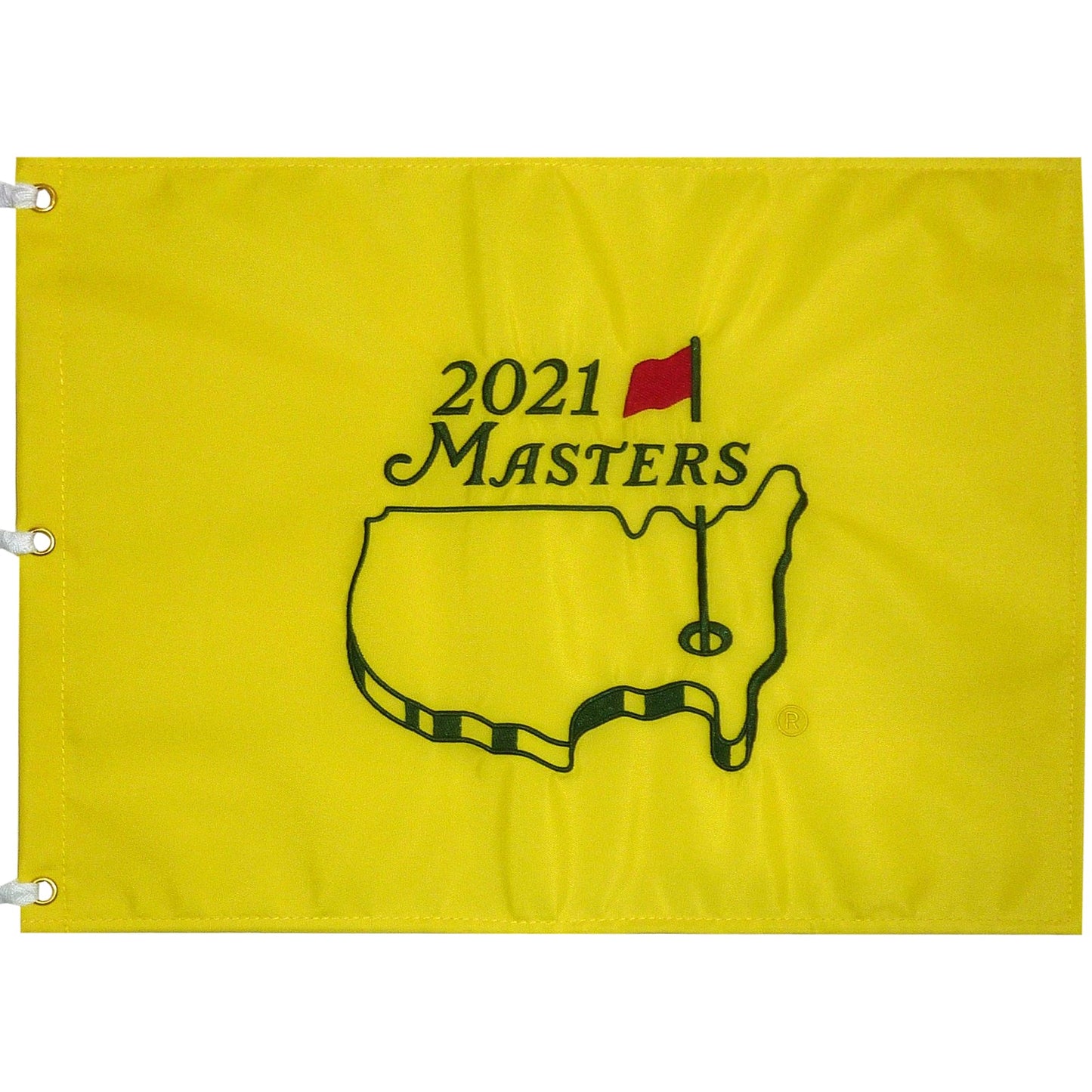 2021 Masters Embroidered Unsigned Golf Pin Flag - Hideki Matsuyama Champion