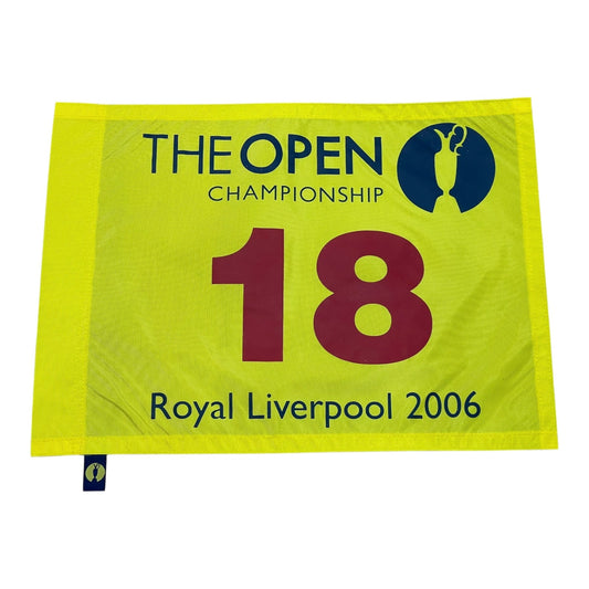 2006 British Open Royal Liverpool Unsigned Golf Pin Flag - Tiger Woods Champion