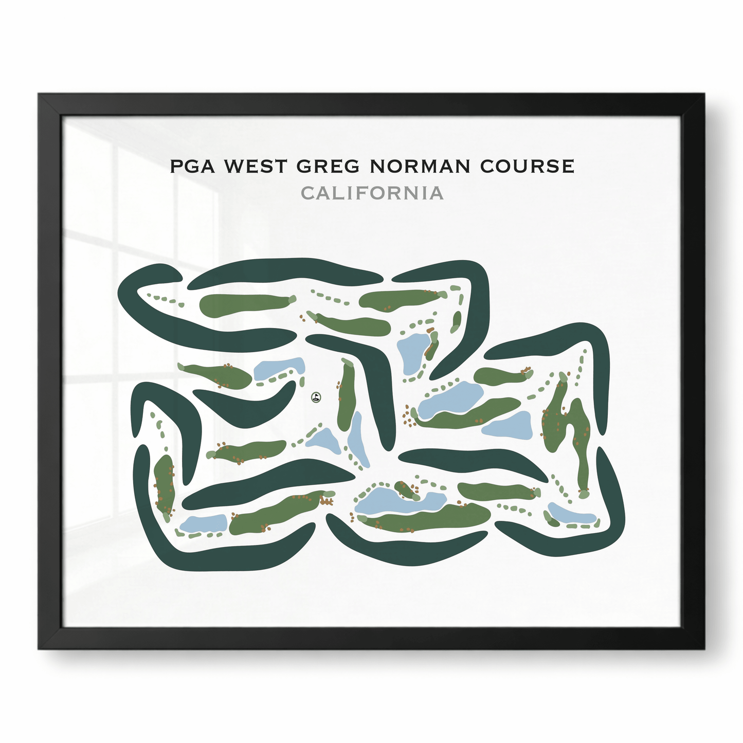 PGA West - Greg Norman, California - Printed Golf Courses